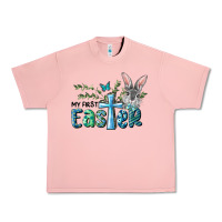 Salmon My First Easter Bunny Boy Urban Heavy Tee - RanaPortraitStore