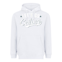 White Lets Go Ceiling Fan Halloween Heavyweight Hoodie - trangStudio