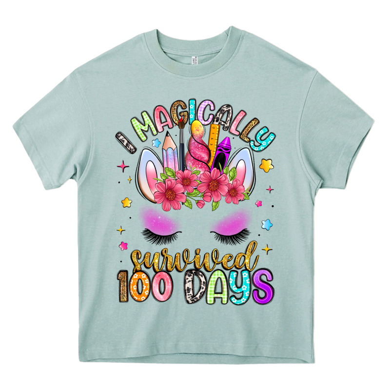 I Magically Survived 100 Days Heavy Core Tee by Artiststas | Teevron