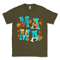 Army Green Fall Mama Classic Tee - texasbilliewilder