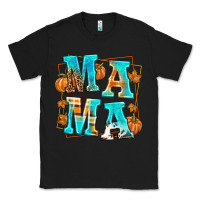 Black Fall Mama Classic Tee - texasbilliewilder