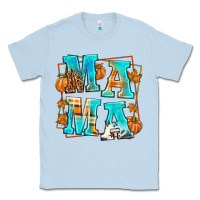 Dusty Blue Fall Mama Classic Tee - texasbilliewilder