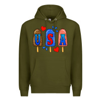 Army Green usa popsicles Premium Hoodie - BundleAndBundleShop
