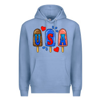 Colony Blue usa popsicles Premium Hoodie - BundleAndBundleShop