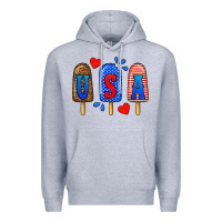 Heather Grey usa popsicles Premium Hoodie - BundleAndBundleShop