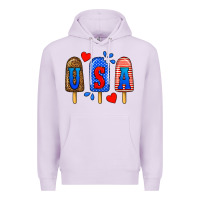 Lilac usa popsicles Premium Hoodie - BundleAndBundleShop
