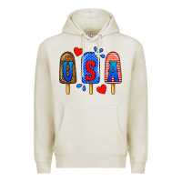 Oatmeal Heather usa popsicles Premium Hoodie - BundleAndBundleShop