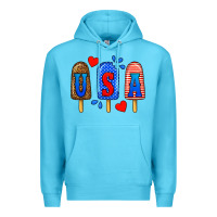 Ocean Blue usa popsicles Premium Hoodie - BundleAndBundleShop