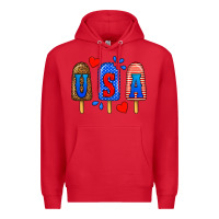 Red usa popsicles Premium Hoodie - BundleAndBundleShop