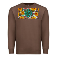 Chestnut gemtone and sunflowers license plate Premium Sweatshirt - Artiststas
