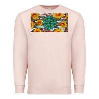 Gemtone And Sunflowers License Plate Premium Sweatshirt | Teevron
