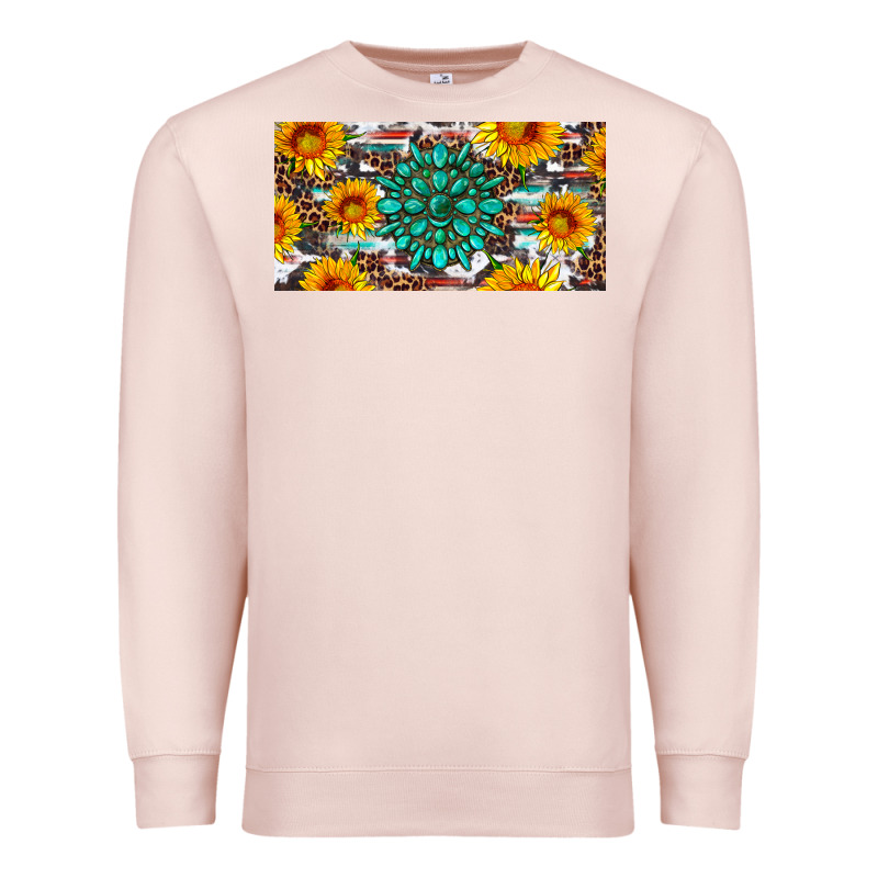 Gemtone And Sunflowers License Plate Premium Sweatshirt by Artiststas | Teevron