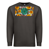 Smoke gemtone and sunflowers license plate Premium Sweatshirt - Artiststas