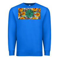 True Royal gemtone and sunflowers license plate Premium Sweatshirt - Artiststas