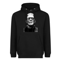 Black Classic Halloween Monster Horror Movie Frankenstein Monster Heavyweight Hoodie - trangStudio