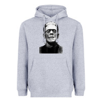 Heather Grey Classic Halloween Monster Horror Movie Frankenstein Monster Heavyweight Hoodie - trangStudio