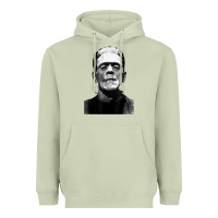 Matcha Classic Halloween Monster Horror Movie Frankenstein Monster Heavyweight Hoodie - trangStudio
