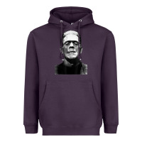 Plum Classic Halloween Monster Horror Movie Frankenstein Monster Heavyweight Hoodie - trangStudio