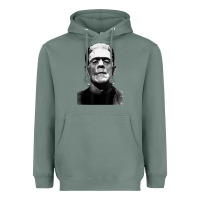 Sage Classic Halloween Monster Horror Movie Frankenstein Monster Heavyweight Hoodie - trangStudio