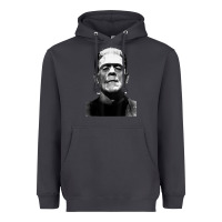 Smoke Classic Halloween Monster Horror Movie Frankenstein Monster Heavyweight Hoodie - trangStudio