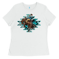 White western cowboy Ladies Tee - RanaPortraitStore