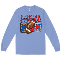 Colony Blue Football mom red and blue team color mother's day Long Sleeve Tee - HowdyJamesFarm