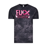 Cloud Black fuck breast cancer Vintage Tee - RanaPortraitStore