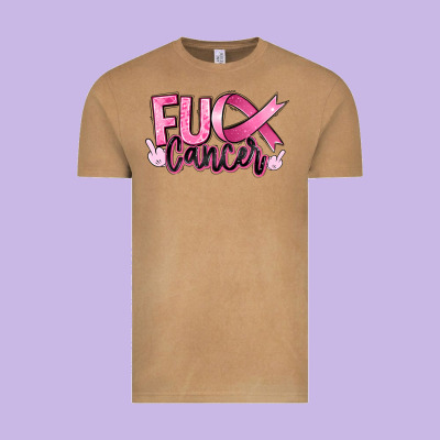 Fuck Breast Cancer Vintage Tee Designed By Ranaportraitstore