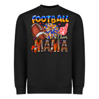 Black football mama Heavyweight Sweatshirt - CowhideDigitalArt