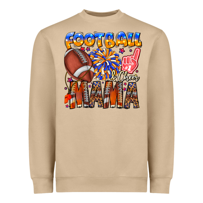 Football Mama Heavyweight Sweatshirt by CowhideDigitalArt | Teevron