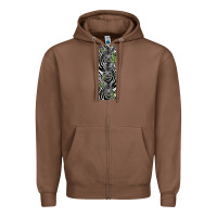 Chestnut zebra Zipper Hoodie - LillyAllenDesigns