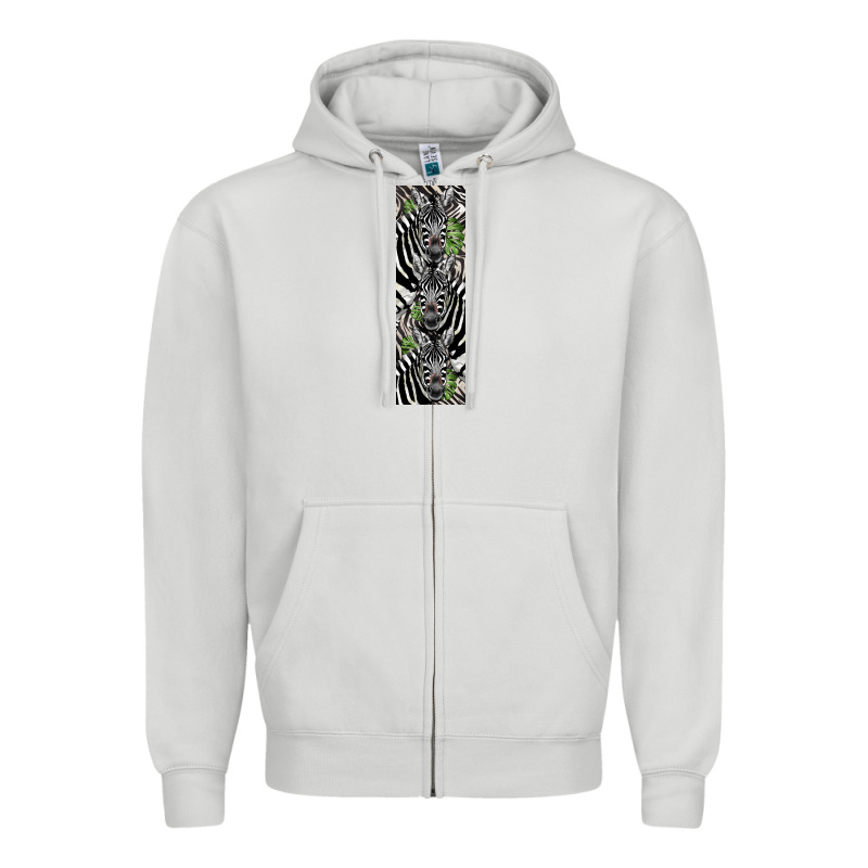 Zebra Zipper Hoodie by LillyAllenDesigns | Teevron