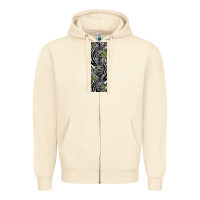 Sandshell zebra Zipper Hoodie - LillyAllenDesigns