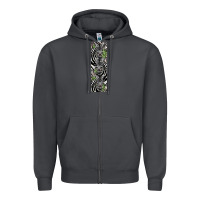 Smoke zebra Zipper Hoodie - LillyAllenDesigns