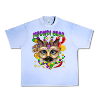 Grape Ice meowdi gras mardi gras cat Urban Heavy Tee - CowGirlArtShop