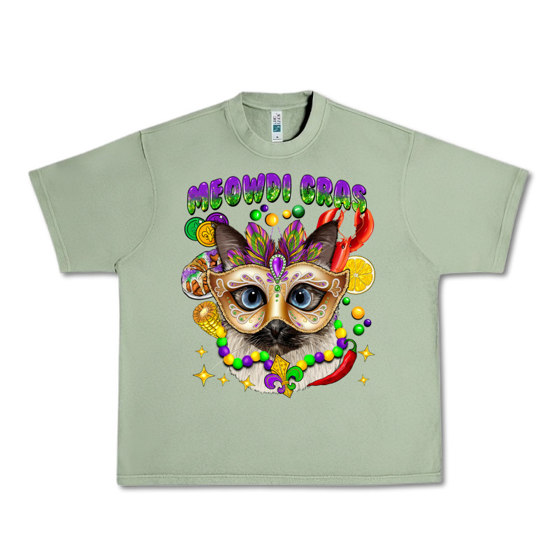 Meowdi Gras Mardi Gras Cat Urban Heavy Tee by CowGirlArtShop | Teevron