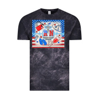 Cloud Black American memorial day rn registered nurse Vintage Tee - TumblerDesignByShophia
