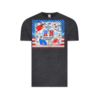 Vintage Black American memorial day rn registered nurse Vintage Tee - TumblerDesignByShophia