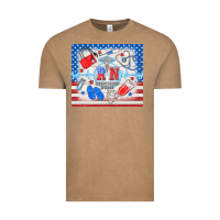 Vintage Coffee American memorial day rn registered nurse Vintage Tee - TumblerDesignByShophia