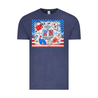 Vintage Denim American memorial day rn registered nurse Vintage Tee - TumblerDesignByShophia