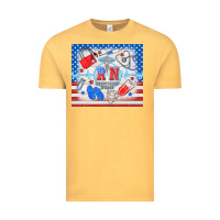 Vintage Mustard American memorial day rn registered nurse Vintage Tee - TumblerDesignByShophia