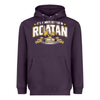 Plum Roatan Honduras Souvenir Roatan Gift Travel Heavyweight Hoodie - trangStudio