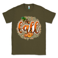 Army Green Fall with Background Classic Tee - texasbilliewilder