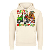 Vintage Artic merry christmas crew tractor Vintage Hoodie - CowGirlArtShop