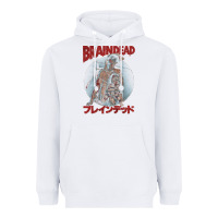White Braindead-Ob7An Heavyweight Hoodie - trangStudio