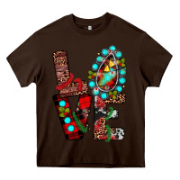 Chocolate Brown christmas love Heavy Core Tee - JahusDesignShop