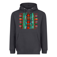 Smoke serape aztec leopard and turquoise glitter with gemstone brushstroke Heavyweight Hoodie - Artiststas