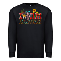 Black farm mama with pigs Premium Sweatshirt - Artiststas