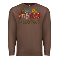 Chestnut farm mama with pigs Premium Sweatshirt - Artiststas
