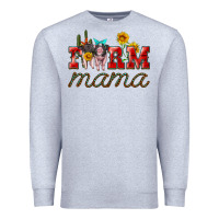Heather Grey farm mama with pigs Premium Sweatshirt - Artiststas